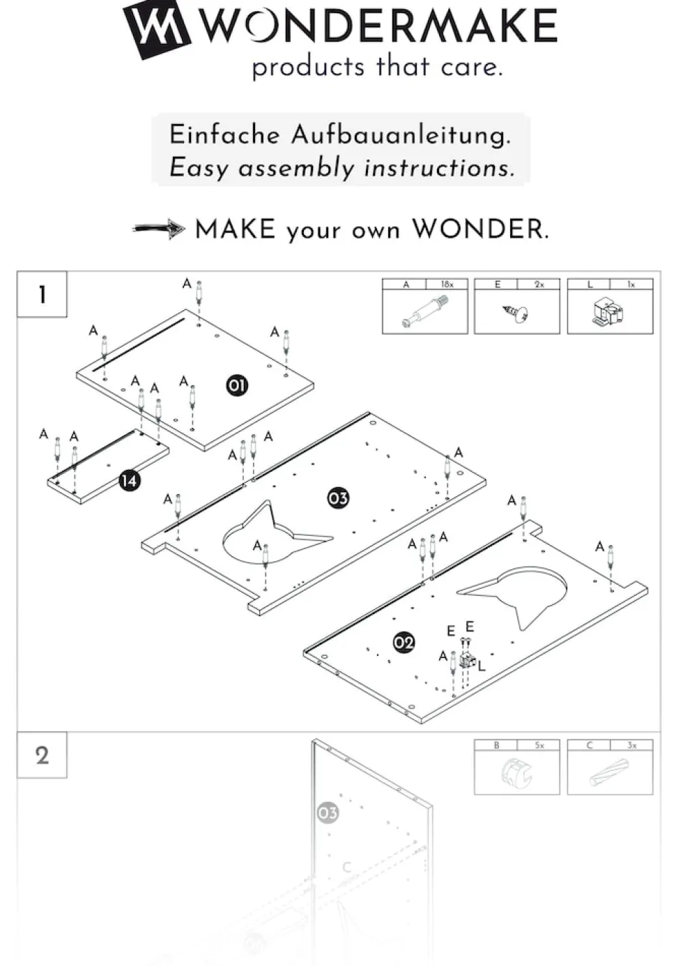 WONDERMAKE® Katzenschrank für Katzentoilette groß hoch aus Holz, Katzenklo-Schrank Kommode mit Schublade und Tür geschlossen, Design Katzen-Haus Toilette Klo XL, 51 x 46 x 96 cm, weiß