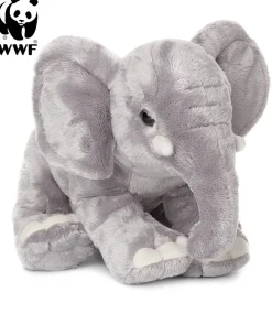 WWF Plüschtier Elefant (Rüssel runter, 18cm) lebensecht Kuscheltier Stofftier