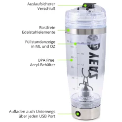 YEAZ Elektrischer Mixer USB 600ml CYCLONE PRO