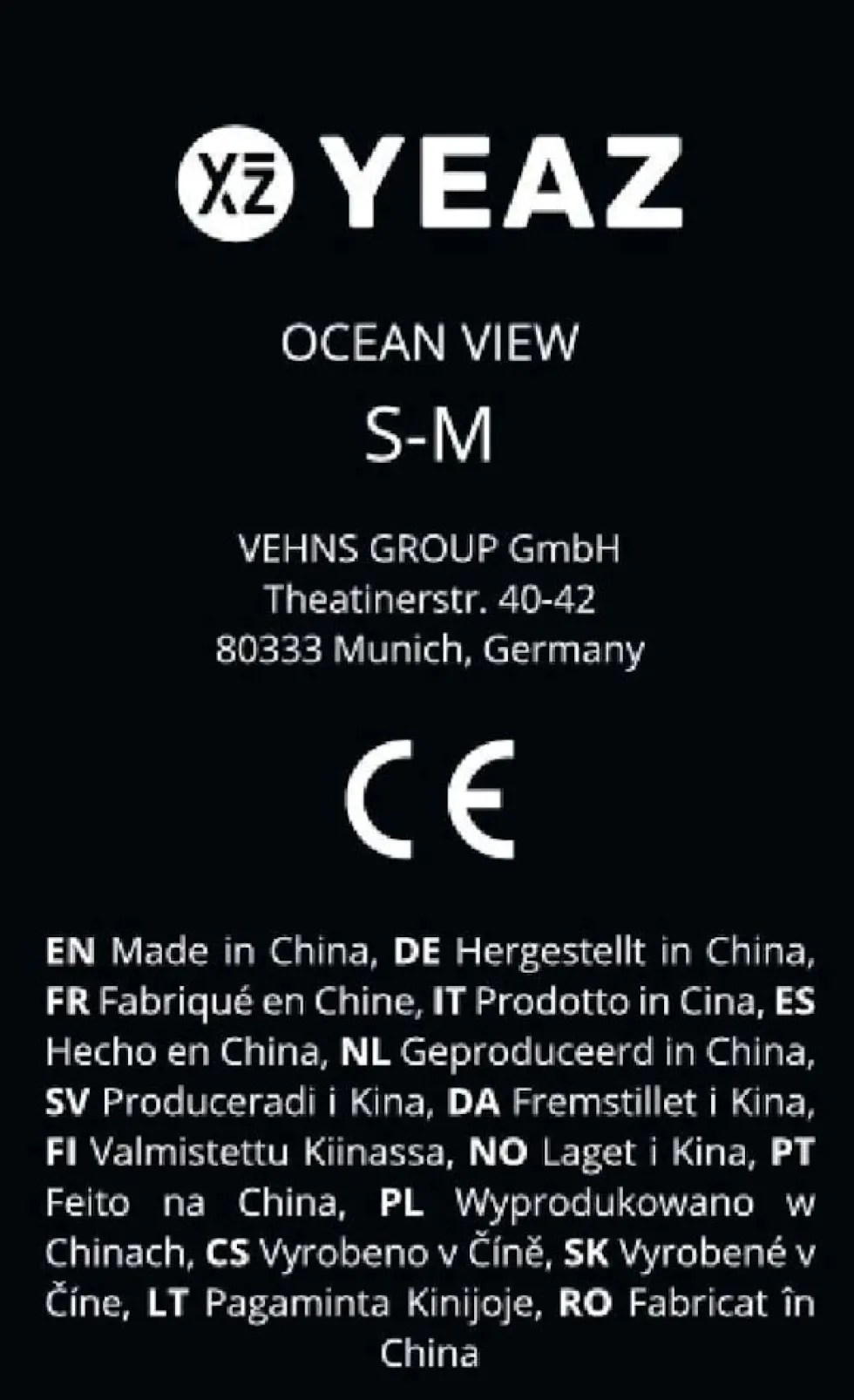 YEAZ Schnorchelmaske Gr. S-M OCEAN VIEW