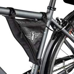 Zündapp Fahrradtasche für den Fahrrad Rahmen Tasche Oberrohrtasche Rahmentasche Radtaschen mit Klett und Reißverschluss