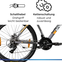 Zündapp FX27 Mountainbike Hardtail 160 - 185 cm Fahrrad MTB 21 Gänge Mountain Bike für Erwachsene und Jugendliche