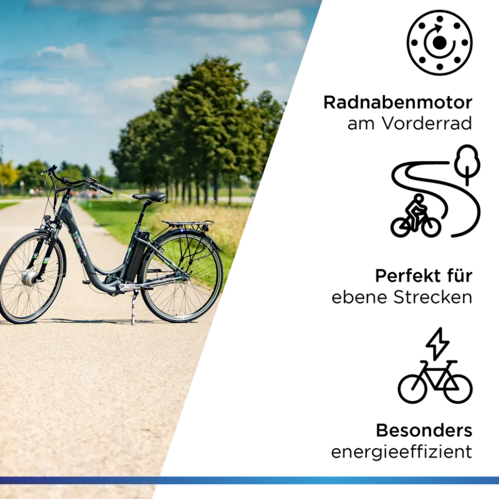 Zündapp Green 2.7 E Bike Damenfahrrad 28 Zoll 150 - 175 cm mit 3 Gang Nabenschaltung Rücktritt Pedelec Hollandrad Citybike Nabenmotor