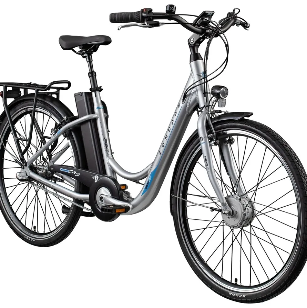 Zündapp Green 2.7 E Bike Damen Pedelec 3 Gang Shimano Schaltung retro 26 Zoll Damenfahrrad Elektrofahrrad 140-165 cm StVZO Hollandrad