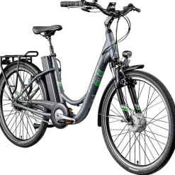 Zündapp Green 3.7 E Bike Damen 26 Zoll Pedelec 7 Gang Elektrofahrrad ab 140 cm Damenfahrrad retro Hollandrad mit Nabenschaltung