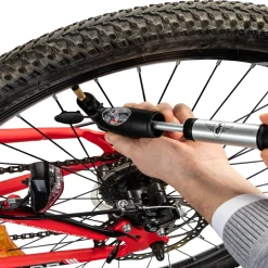 Zündapp Miniluftpumpe für Fahrräder Aluminium Fahrradpumpe Luftpumpe Fahrrad universal AV DV FV