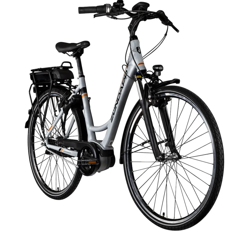 Zündapp X200 E Bike Damenfahrrad 155 - 180 cm Stadtrad Pedelec 7 Gang Shimano Schaltung Cityrad mit Bosch Mittelmotor Hollandrad