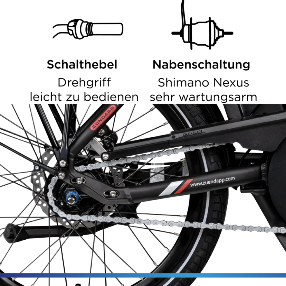 Zündapp X20 E Bike Klapprad Pedelec für Damen und Herren 150 - 190 cm E Fahrrad Bosch Faltrad Tiefeinsteiger Urban Bike