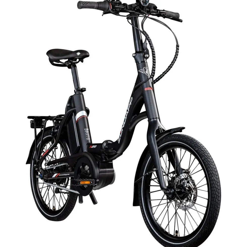 Zündapp X20 E Bike Klapprad Pedelec für Damen und Herren 150 - 190 cm E Fahrrad Bosch Faltrad Tiefeinsteiger Urban Bike