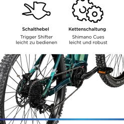 Zündapp X1000 E Bike Mountainbike Fully 29 Zoll 10 Gänge Pedelec Herren 165 - 190 cm Elektrofahrrad 730Wh