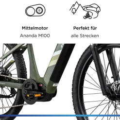 Zündapp X900 E Bike Mountainbike 27,5 Zoll Pedelec Herren 165-180 cm Elektrofahrrad 10 Gang EMTB Hardtail mit Mittelmotor
