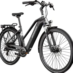 Zündapp Z810 E Bike Damen Trekkingrad ab 165 cm Elektrofahrrad 550 Wh Pedelec Trekking Rad Fahrrad mit 8 Gang und Beleuchtung StVZO
