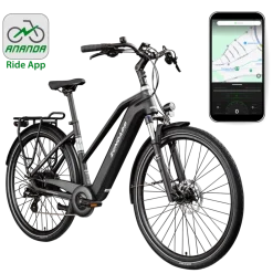 Zündapp Z810 E Bike Damen Trekkingrad ab 165 cm Elektrofahrrad 550 Wh Pedelec Trekking Rad Fahrrad mit 8 Gang und Beleuchtung StVZO
