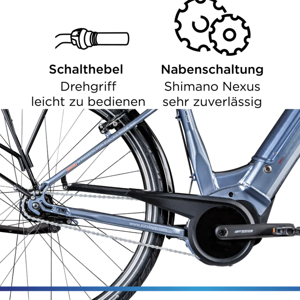 Zündapp Z909 E Bike Damen 28 Zoll Pedelec 150 - 170 cm Elektrofahrrad Bosch Damenfahrrad mit 7 Gang Schaltung E Fahrrad Hollandrad