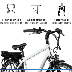 Zündapp Z802 E Bike 28 Zoll Herren Trekkingrad 21 Gang Elektrofahrrad StVZO 165 - 185 cm Pedelec Elektro Trekking Fahrrad