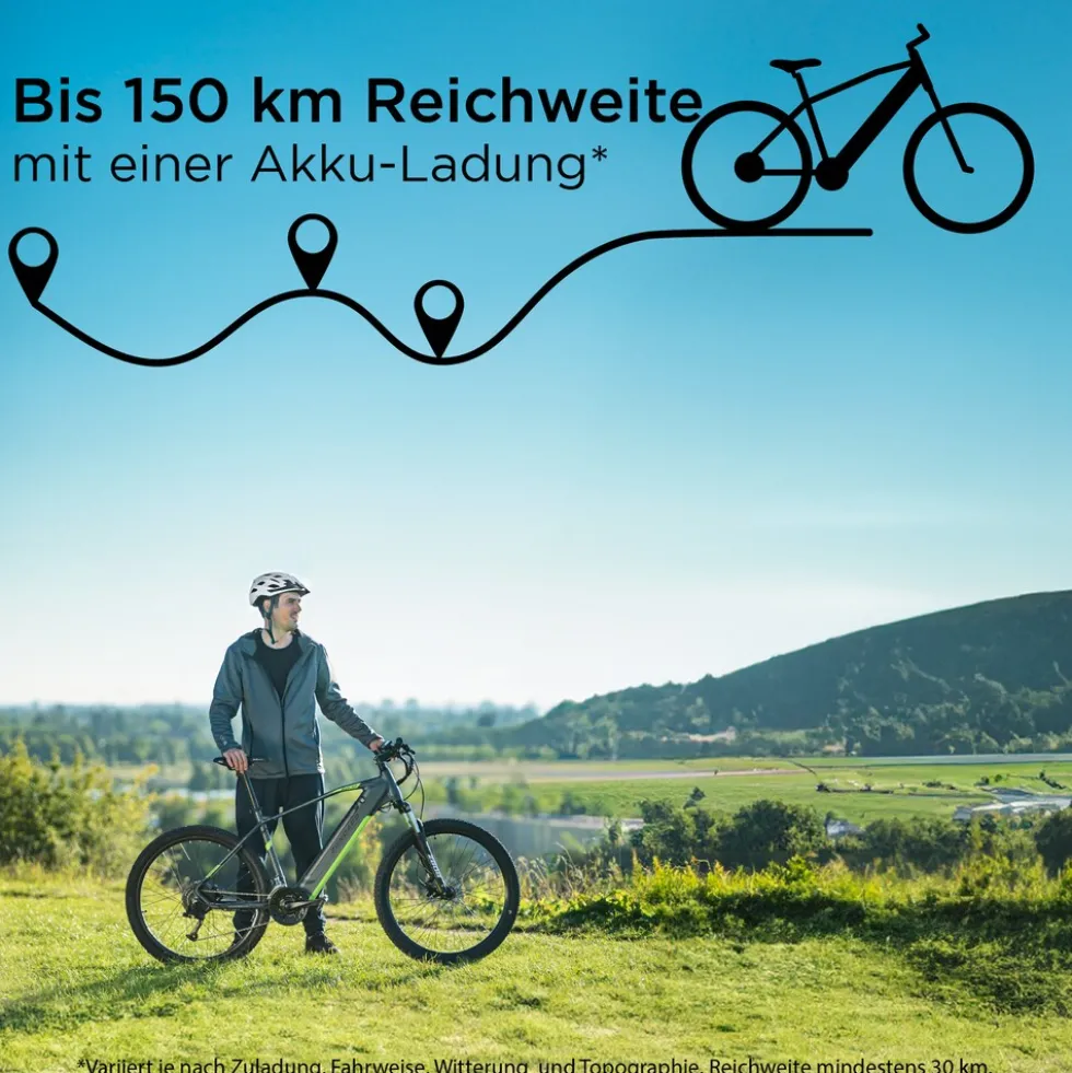 Zündapp Z808 E-Mountainbike für Damen und Herren ab 170 cm E Bike 27,5 Zoll EMTB Hardtail Pedelec Fahrrad Elektrofahrrad