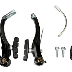 Zündapp Z101 Fahrradbremse V-Brake Alu Fahrrad Bremsen mit Bremsbelägen Felgenbremse Green 1.0 E Bike Klapprad