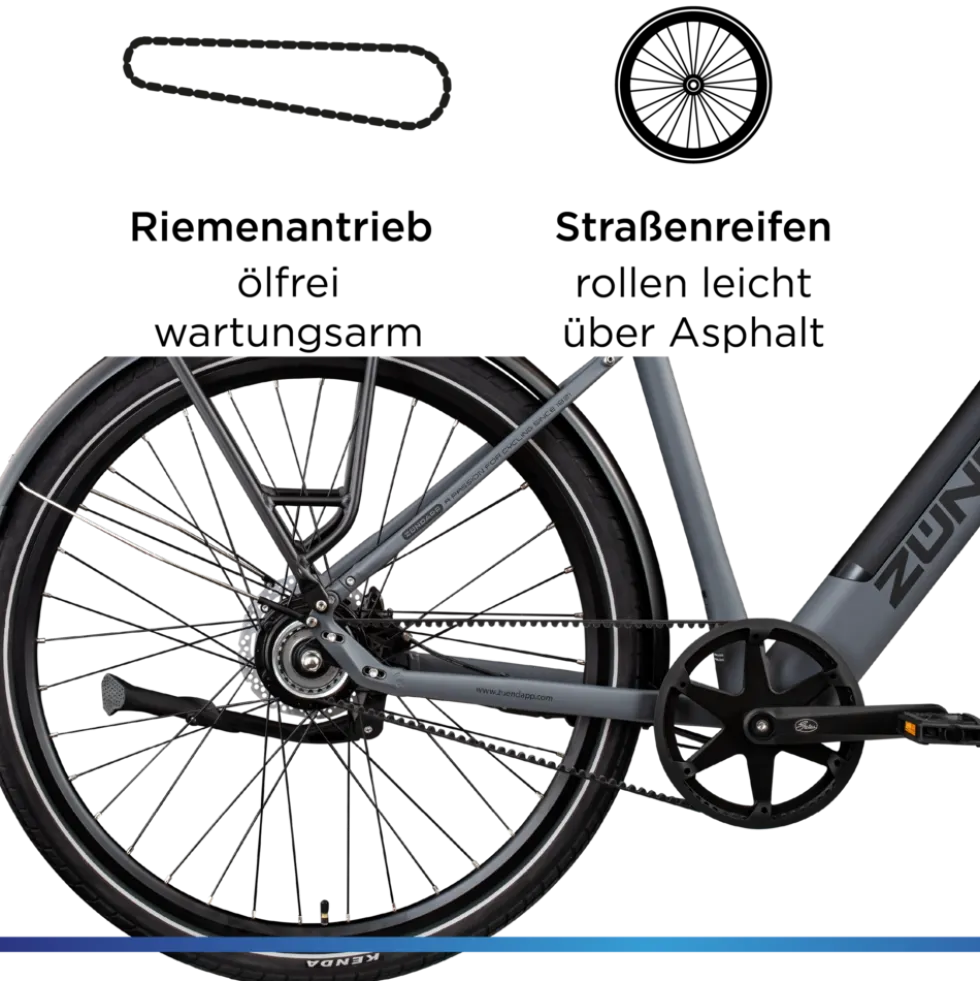 Zündapp Z7 Urban-e E Bike Singlespeed 28 Zoll 165 - 185 cm Elektro Fahrrad 1 Gang