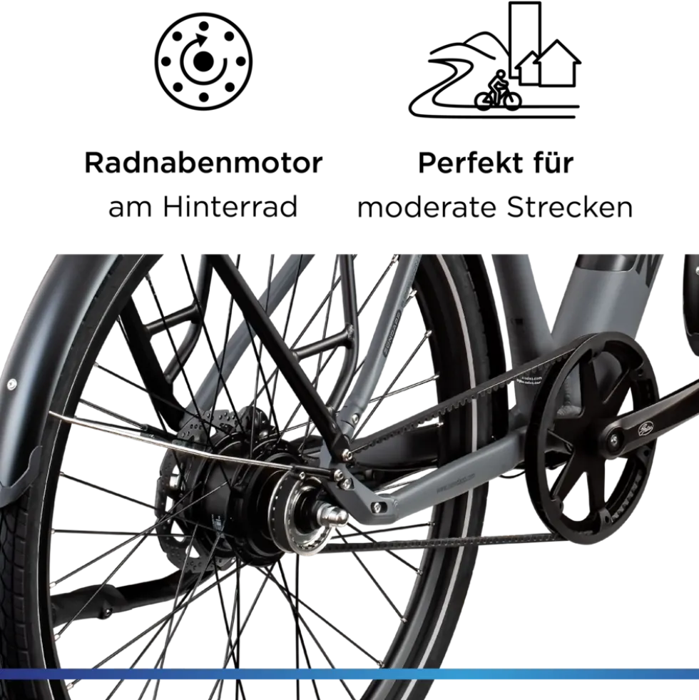 Zündapp Z7 Urban-e E Bike Singlespeed 28 Zoll 165 - 185 cm Elektro Fahrrad 1 Gang