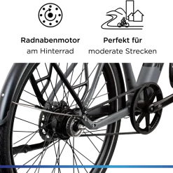 Zündapp Z7 Urban-e E Bike Singlespeed 28 Zoll 165 - 185 cm Elektro Fahrrad 1 Gang