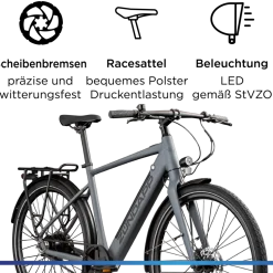 Zündapp Z7 Urban-e E Bike Singlespeed 28 Zoll 165 - 185 cm Elektro Fahrrad 1 Gang
