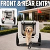 zoomundo Hundeanhänger Fahrradanhänger für Hunde Jacky - in Beige/Schwarz