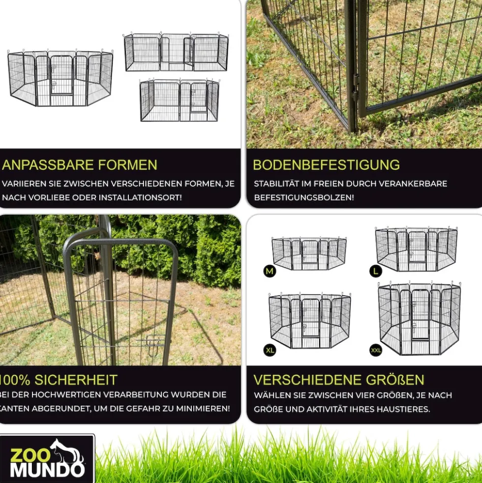 zoomundo Welpenauslauf / Freilaufgehege 8-Eck - XL