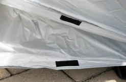 Zweirad-Faltgarage, bis 29" E-Bikes, mit Klettverschluss in der Mitte, Größe: 100 x 200 cm, Farbe: grau