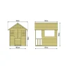 Zwerkules Spielhaus Villa | 137x121x140cm